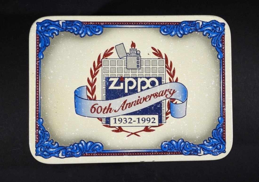 UNFIRED ZIPPO 60TH ANNIVERSARY 1932-1992: UNFIRED ZIPPO IN ITS 60TH ANNIVERSARY 1932-1992
