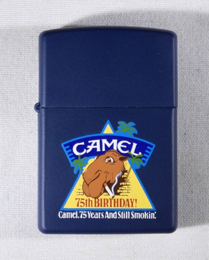UNFIRED 1997 CAMEL 75TH BIRTHDAY ZIPPO: 1997 UNFIRED, ZIPPO IN A ZIPPO BOX