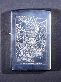 1998 UNFIRED AMERICAN EAGLE 200TH ANN. ZIPPO