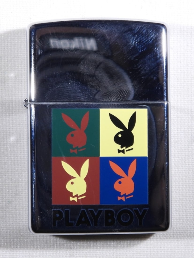 1999 SEALED PLAYBOY BUNNY PANEL ZIPPO: SEALED, IN A ZIPPO BOX