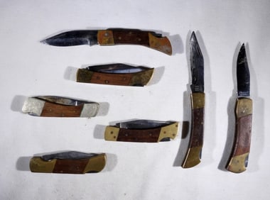 (7) SMALL LOCKBACK KNIVES - PAKISTAN