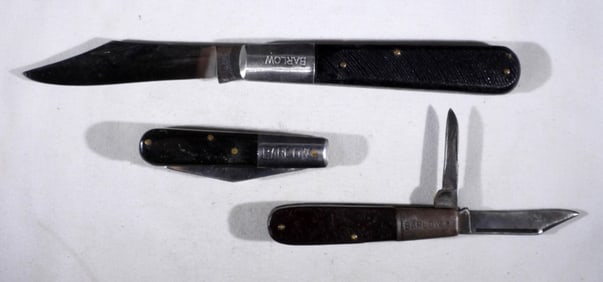 (3) BARLOW KNIVES - SABRE 629 LARGE NICE