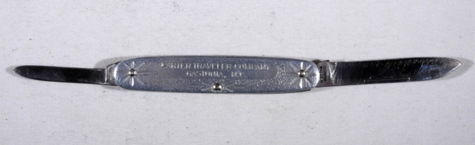 SCHRADE ADVERTISING KNIFE - GASTONIA NC (1 of 2)