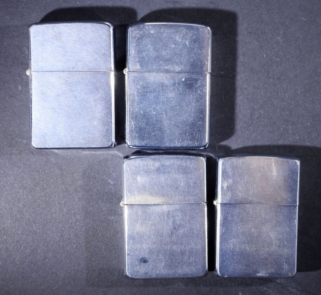 (4) FIRED PAT PENDING #2517191 ZIPPOS (1 of 4)