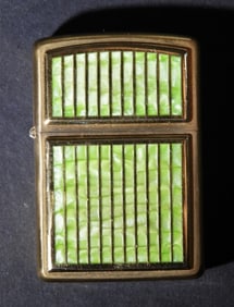 1993 UNFIRED GREEN MARBLE ZIPPO LIGHTER