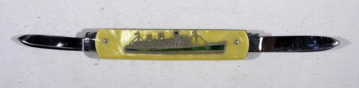 R.M.S. QUEEN MARY SOUVENIR KNIFE - VTG