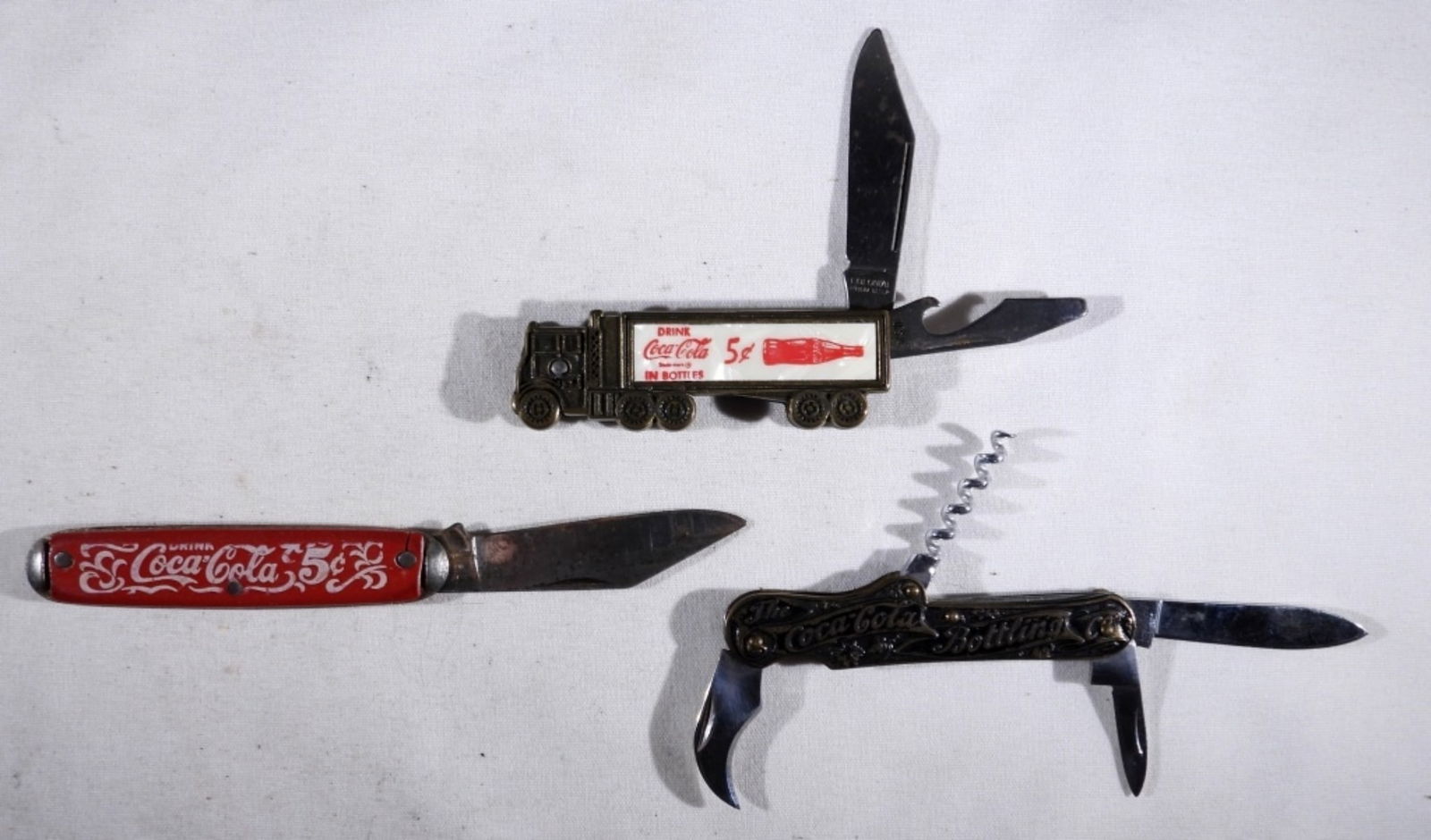 (3) COCA-COLA ADVERTISEMENT KNIVES (1 of 2)