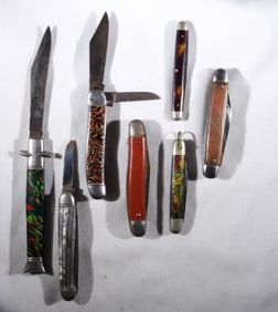 (7) VINTAGE POCKET KNIVES - RETRO