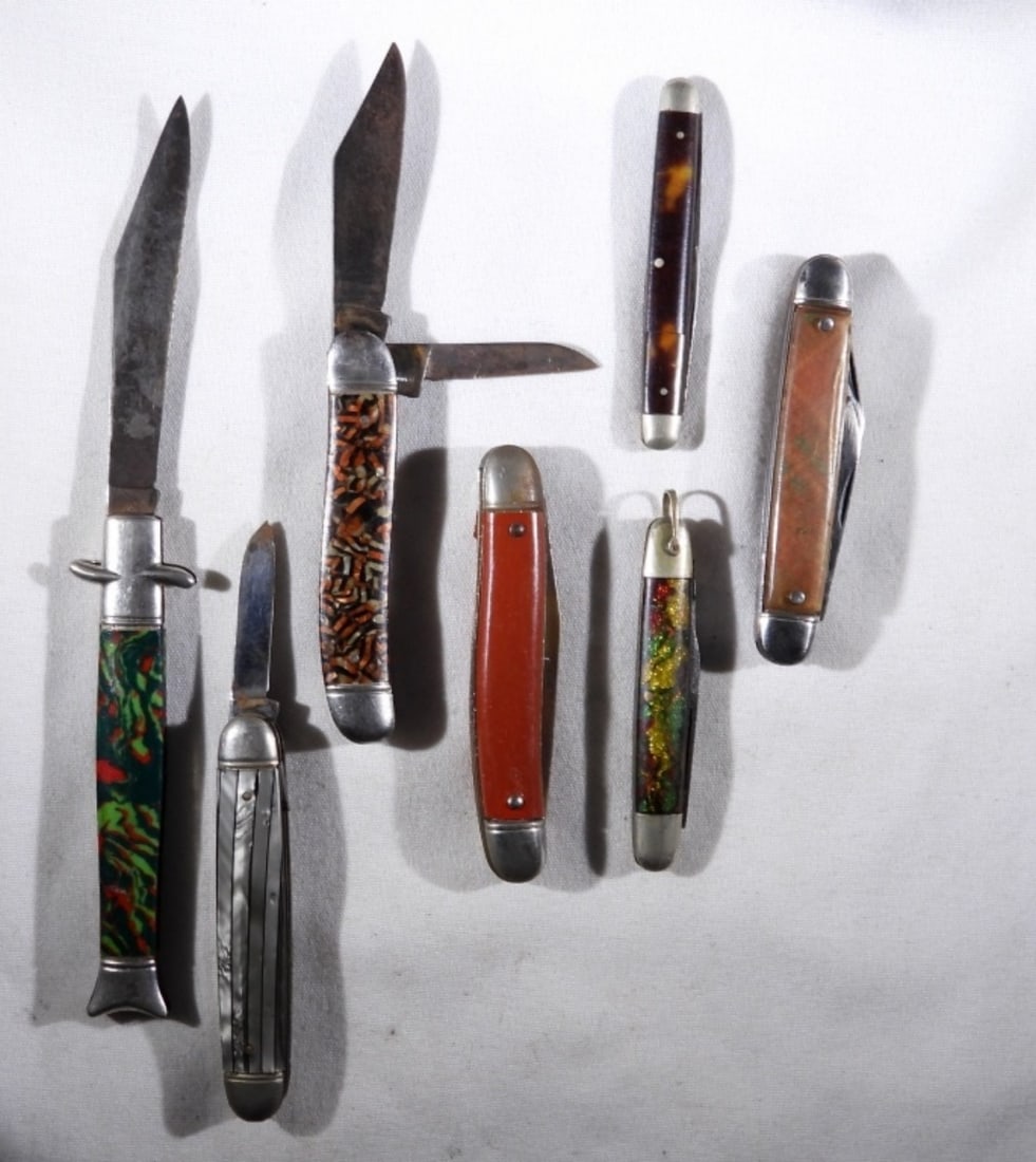 (7) VINTAGE POCKET KNIVES - RETRO (1 of 2)