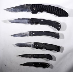 (6) SINGLE BLADE UTILITY KNIVES