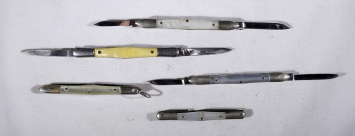 (5) PEARL HANDLE PEN KNIFE LOT