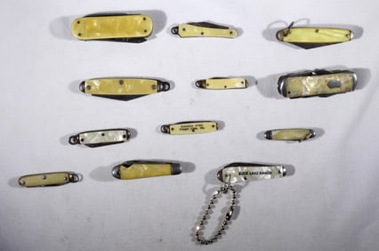 (12) MINI POCKET KNIVES - VINTAGE