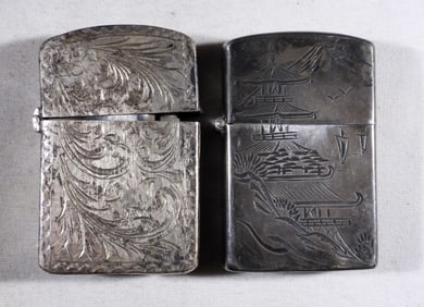 (2) STERLING SILVER LIGHTERS