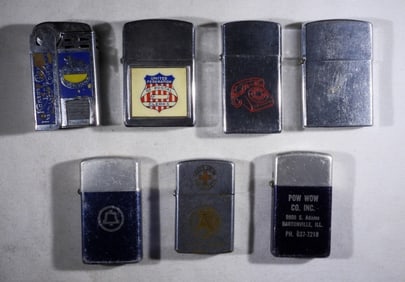(7) VTG ADVERTISEMENT LIGHTERS