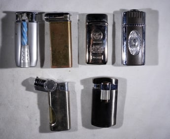 (6) TORCH STYLE VTG LIGHTERS