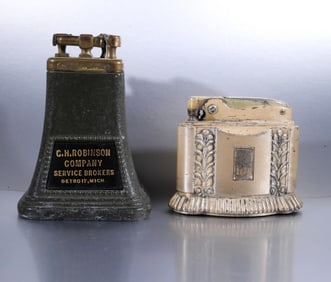 (2) VINTAGE TABLE LIGHTERS