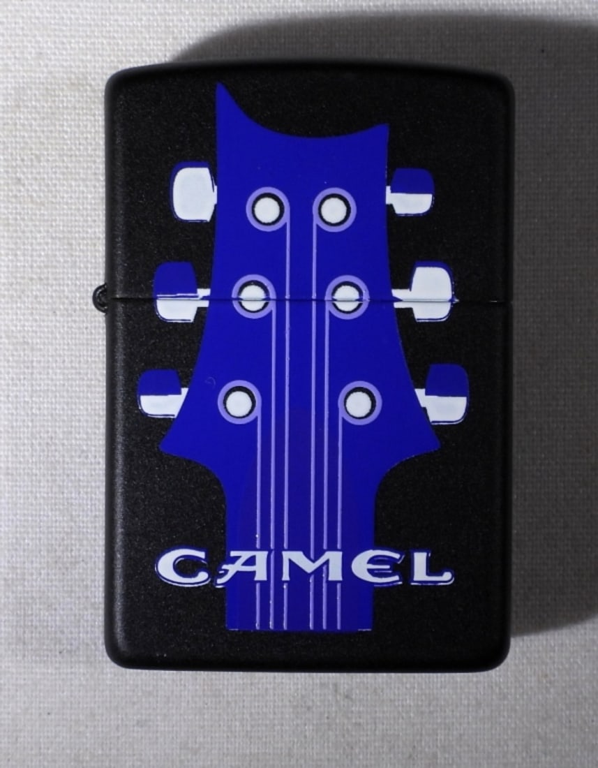 UNFIRED '95 CAMEL GUITAR HEAD ZIPPO (1 of 4)