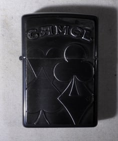SEALED '96 CAMEL POKER CARD SUITS ZIPPO