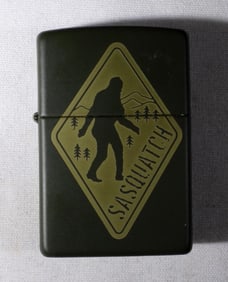 SEALED '21 SASQUATCH MATTE GREEN ZIPPO