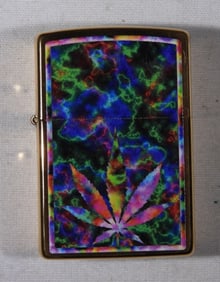 SEALED 2021 NEON LEAF ZIPPO LIGHTER
