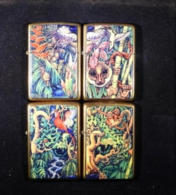1995 MYSTERIES OF THE FOREST ZIPPO SET
