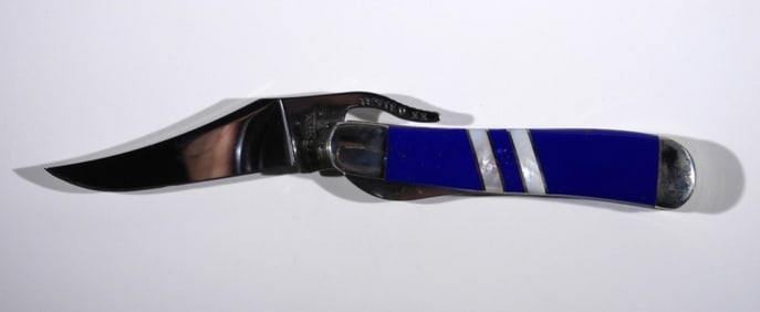 CASE XX EX 1953L SS RUSSLOCK BLUE LAPIS