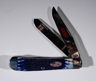 CASE XX 6254 SS "ARMY" TRAPPER NAVY BLUE