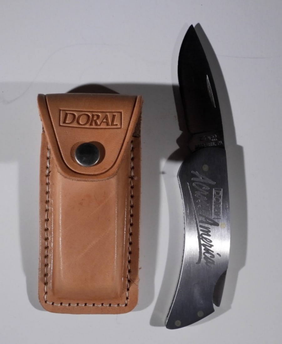 ZIPPO "DORAL" ACROSS AMERICA KNIFE: SINGLE BLADE WITH SHEATH - NEW in BOX