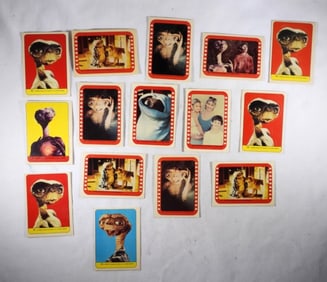 (15) "ET" MOVIE STICKER CARDS
