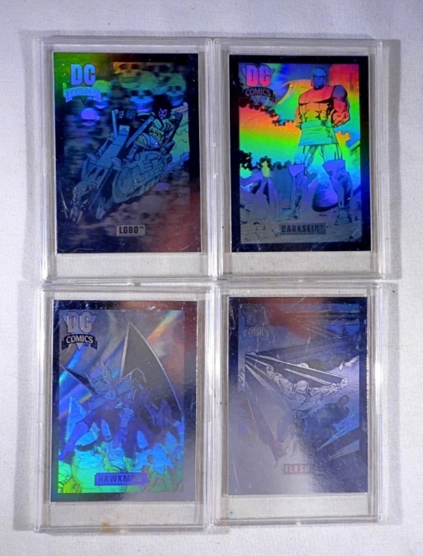 (10) 1992 DC HOLOGRAM HOF CARD LOT: ALL DIFFERENT - OVERALL EM