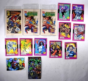 (11) SUPER-VILLAINS CARDS (3) MARVEL