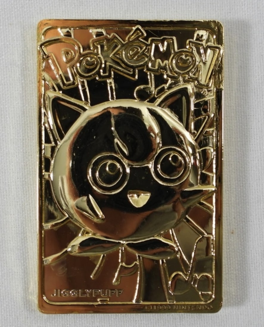 POKEMON 23kt GOLD CARD #39 JIGGLYPUFF: WITH CERTIFICATE OF AUTHENTICITY