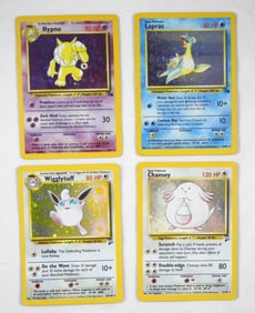 (4) VINTAGE POKEMON HOLOGRAM CARDS