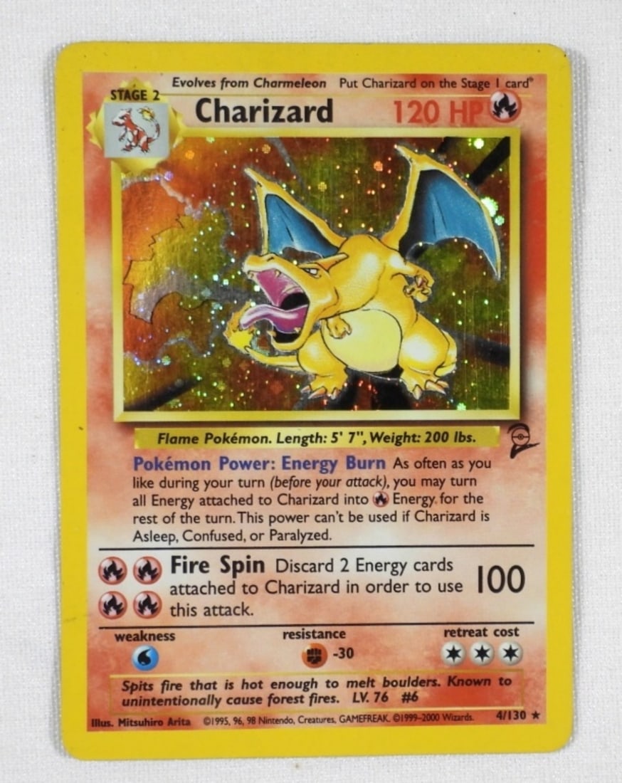 POKEMON CHARIZARD BASE SET 4/130 HOLO (1 of 2)