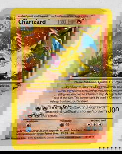 POKEMON CHARIZARD BASE SET 4/130 HOLO: EM