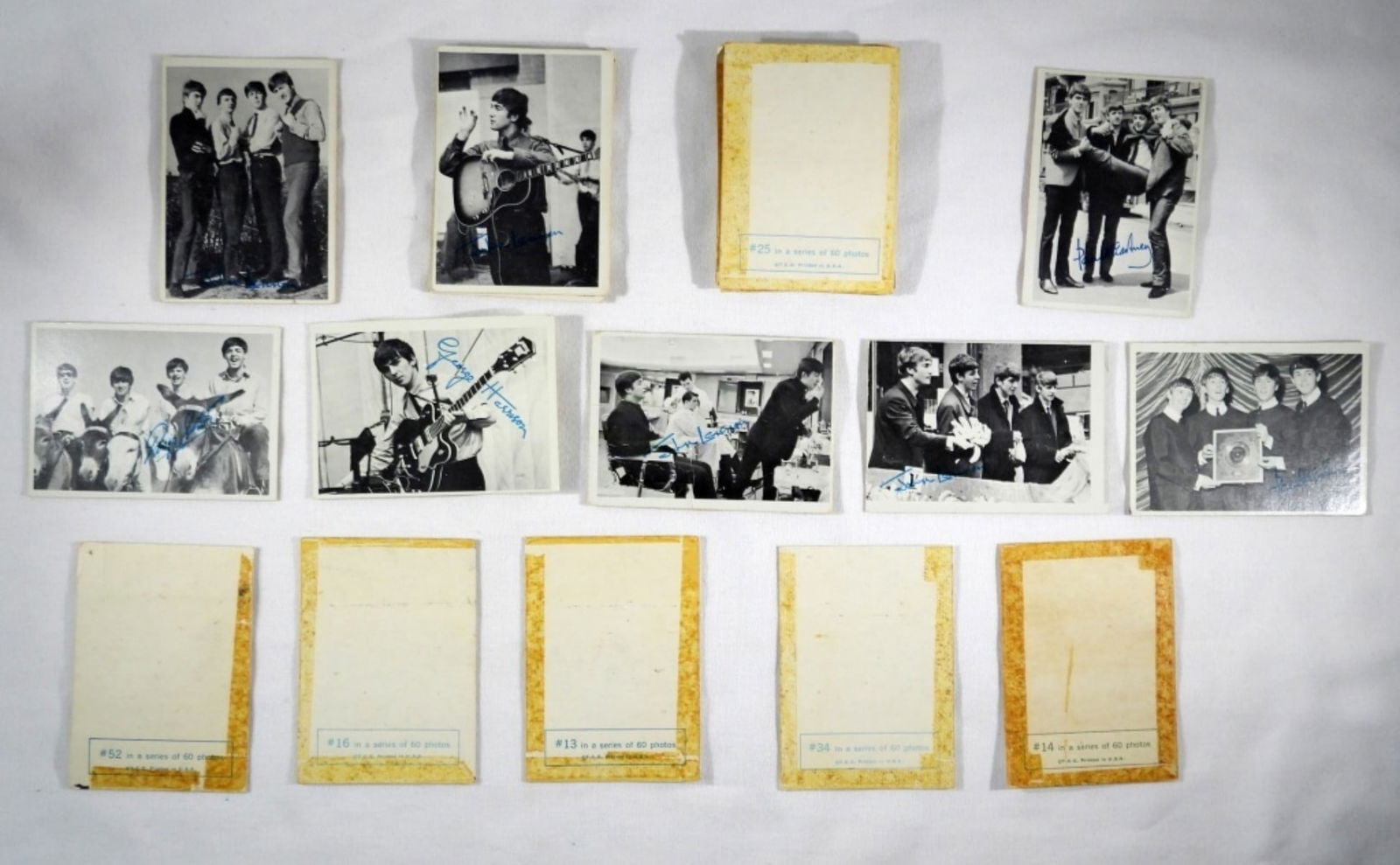 (31) 1964 BEATLES B&W TRADING CARDS (1 of 2)