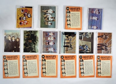 (61) 1964 TOPPS BEATLES COLOR CARDS
