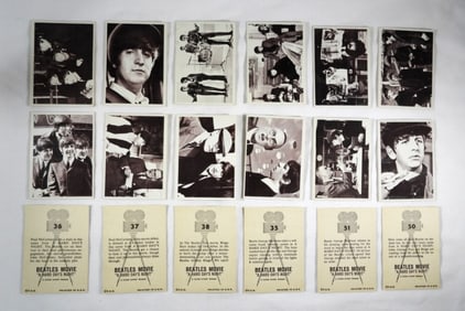 (18) 1964 TOPPS BEATLES MOVIE CARDS