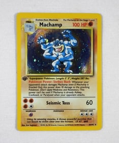 1999 POKEMON MACHAMP HOLO 8/102