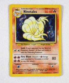 1999 POKEMON NINETALES HOLO 12/102