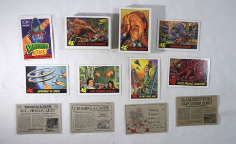 1988 TOPPS DINOSAURS ATTACK CARDS plus