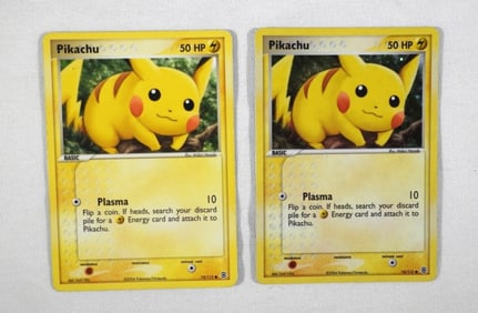 PIKACHU 74/112 REVERSE HOLO LEAF GREEN