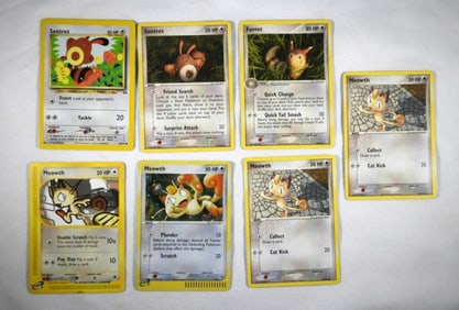 (7) POKEMON MEOWTH, SENTRET & FURRET