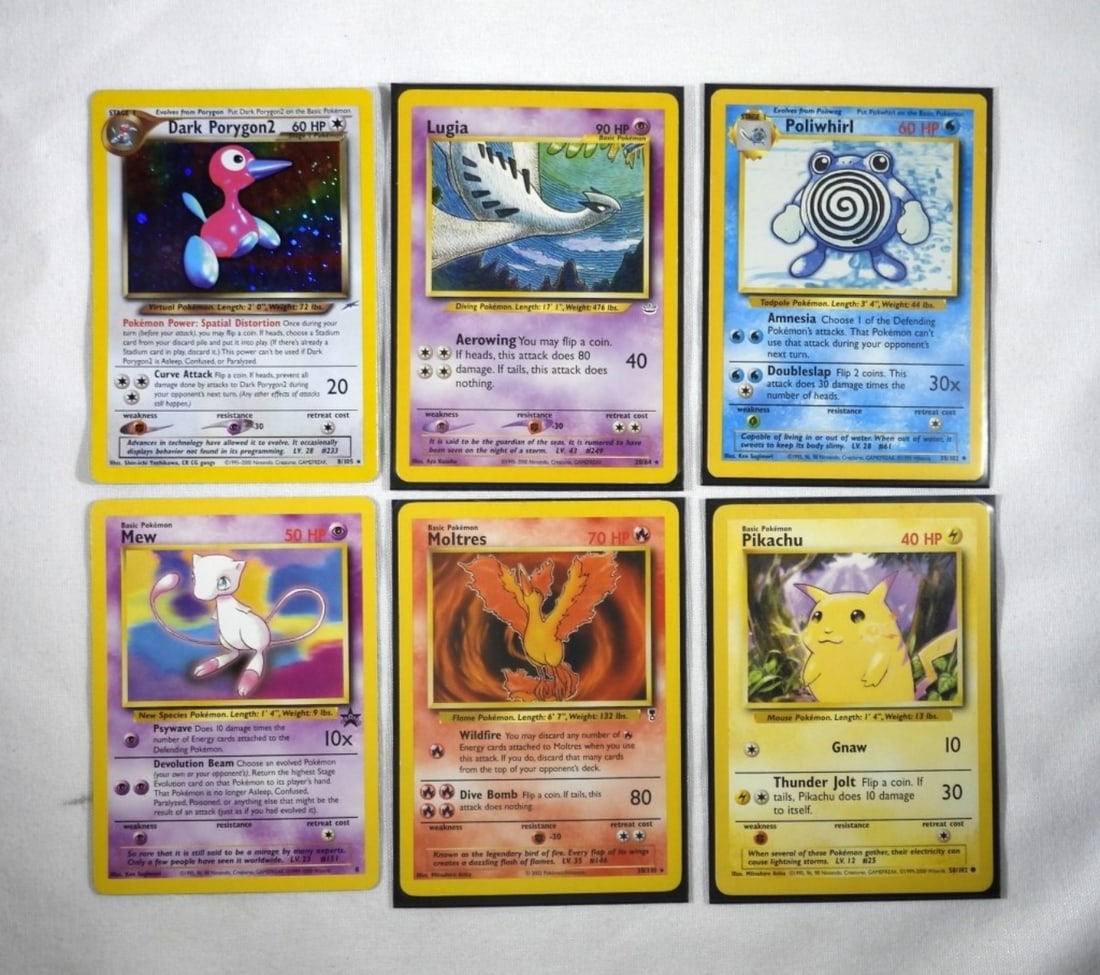 DARK PORYGON 2 REV HOLO & 5 MORE CARDS (1 of 1)