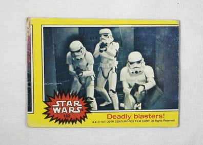 STAR WARS TOPPS CARD #182 MISCUT