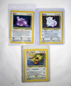 DITTO, PIDGEOT, CLEFAIRY REV HOLO CARDS
