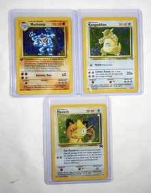MEOWTH, MACHAMP, KANGASKHAN REV HOLO