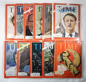 (11) 1960S TIME MAGAZINES