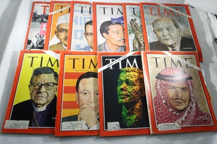 (10) 1960S TIME MAGAZINES