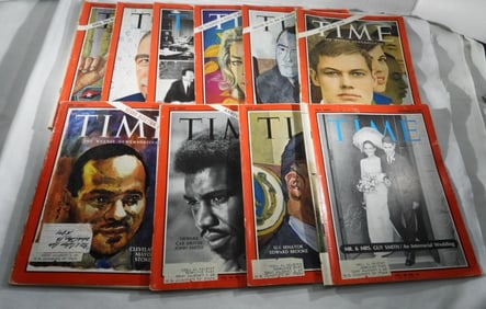 (10)1960S TIME MAGAZINES